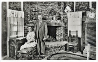 The Paper House, made of newspapers, Pigeon Cove, Mass. Mr. and Mrs. E.F.  Stenman, the originator, postcard