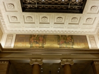 Mural and ceiling at the old Continental Bank building