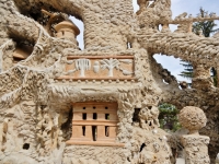 Little building and trees, Le Palais Idéal du Facteur Cheval, Hauterives, France