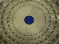 Dome of the Pantheon and oculus at night