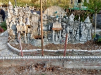 Decorated wall at Howard Finster's Paradise Garden, 2016