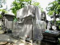 Oscar Wilde tomb, another pilgramage site, Pere Lachaise Cemetery, Paris