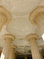 Pillars and ceiling, Park Güell, Barcelona