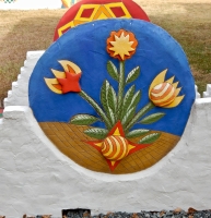Wall detail, St. Eom's Pasaquan, 2016