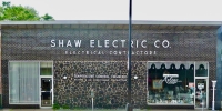 A classical facade. Shaw Electric Co., 2539 W. Peterson