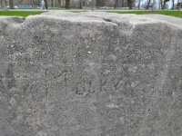 Mockva. Chicago lakefront stone carvings, Promontory Point. 2025