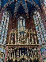 The 14th century St. Mary's Basilica in Krakow. The Poles knew how to do baroque.