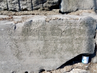 1946, Baker. Chicago lakefront stone carvings, Promontory Point. 2018