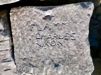 Flamm, Charles Nixon, Bud. Chicago lakefront stone carvings, south of La Rabida Hospital. 2025