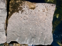 Flamm, Charles Nixon, Bud. Chicago lakefront stone carvings, south of La Rabida Hospital. 2023