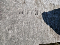Ruth and others. Chicago Lakefront stone carvings, south of La Rabida Hospital. 2025
