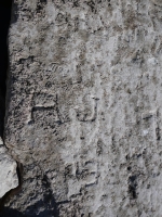 HAP, (PI)OS, AJ, others. Chicago Lakefront stone carvings, south of La Rabida Hospital. 2025