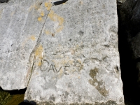 Dave. Chicago lakefront stone carvings, Rainbow Beach jetty. 2022
