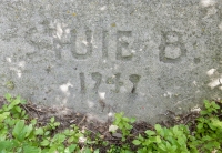 Stuie B, 1949. Chicago lakefront stone carvings, 75th Street and Rainbow Beach. 2019