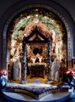 The Christmas Chapel inside Sts. Peter & Paul Catholic Church, Father Paul Dobberstein's Grotto of the Redemption, West Bend, Iowa, 1912-1954
