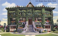 Color view of Wonder House, Bartow, Florida, postcard