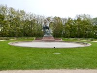 The rather histrionic 1907 monument to Frederick Chopin in Łazienki Park, Warsaw