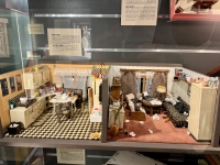 Writer's house, an actual commercial dollhouse from Germany, seen at Warsaw's swell Dollhouse Museum