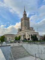 The Stalin era's monumental Palace of Culture and Science, which dominates central Warsaw