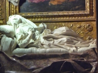 Bernini's ecstasy of Ludovica Albertoni at San Francesco a Ripa church in Trastevere