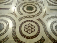 Cosmatesque floor Santa Maria in Trasteverere, Rome