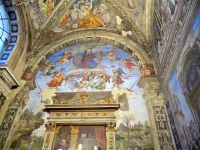 Wall and ceiling treatment at Santa Maria Sopra Minerva, Rome