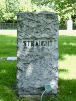Rosehill: George W. Straight, 1850-1911  gravestone