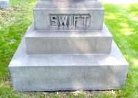 Rosehill: George B. Swift, 1845-1912 and Lucy L. Brown (1848-1937) gravestone