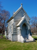 Rosehill mausoleum: Warren Barnhart (1836-1904)
