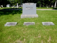 Rosehill grave marker: Joseph (1876-1952) and Lena (1877-1952) Thums