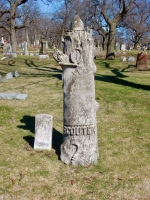 Rosehill tombstone: Charles Edward Scouten (1855-1899), a Mason and a firefighter
