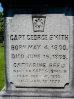 Rosehill grave marker: George (1800-1865) and Catharine (1800-1879) Smith