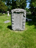 Rosehill gravestone: Harry (1841-1907) and Mathilda (1849-1909) Riddle
