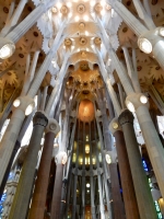 Interior, Antoni Gaudí's Sagrada Família, Barcelona