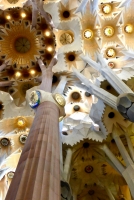 Columns and ceiling, Antoni Gaudí's Sagrada Família, Barcelona
