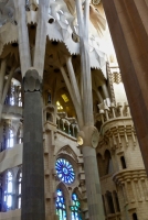 Antoni Columns and interior details, Gaudí's Sagrada Família, Barcelona