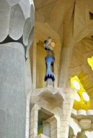 Interior detail, Antoni Gaudí's Sagrada Família, Barcelona