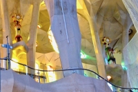 Interior detail, Antoni Gaudí's Sagrada Família, Barcelona