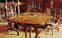 Dining room, Shrine of the Pines, Baldwin, Michigan, color  postcard