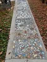 Sidewalk mosaics, Howard Finster's Paradise Garden, 2016