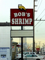 Bob's Shrimp sign
