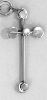 Stanley Szwarc visionary stainless steel cross, 1990s, 1.25x3.25 P1010171 - Version 2