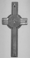 Stanley Szwarc visionary stainless steel cross, 1990s, 4x8.5 P1010988.jpg