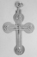 Stanley Szwarc visionary stainless steel cross, 1990s, 2.25x4 P1020198.jpg