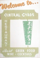 This might be one of the oldest graphical depictions of gyros in existence. Central Gyros, Central Avenue near Belmont