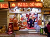 Pasa Doner, İstiklal Avenue, Istanbul. Sign gone