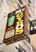 An early Mr. Gyros sign, Division and Clark. Gone