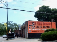 Wall sign. Tito's Tire Service, Houston Avenue at 89th Street, Chicago-Roadside Art