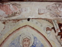 Wall painting in the Mosque of Cristo de la Luz, Toledo. Later turned into a church