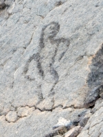 A slightly more naturalist figure from the Waikoloa petroglyphs in Hawaii